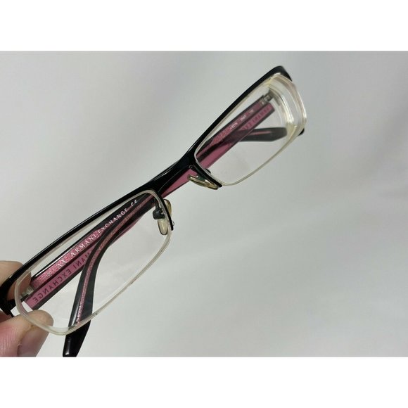 Armani Exchange Semi Rimless Eyeglasses AX219 0N6T 52 [] 17 130 Black Pink - Picture 9 of 12